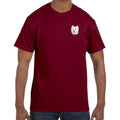 Embroidered Mens T-Shirts Garnet 3X Large West Highland White Terrier D126