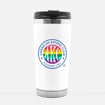 AKC Rainbow Logo Travel Mug