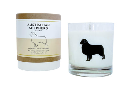 Australian Shepherd Candle