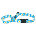 Blue Daisy Martingale Collar with Clip