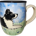 Border Collie Hand-Painted Ceramic Mug