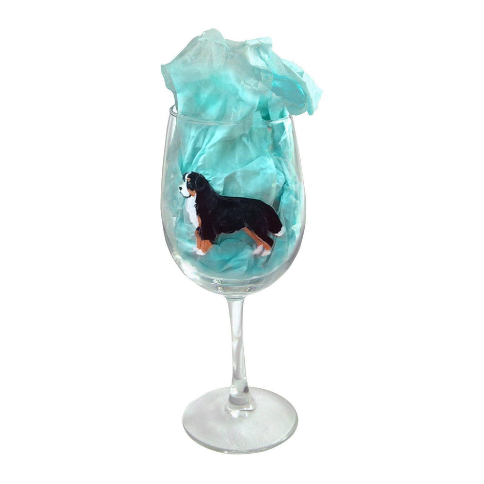 Hand-Painted Dog Breed Wine Glass - Non-Sporting Group