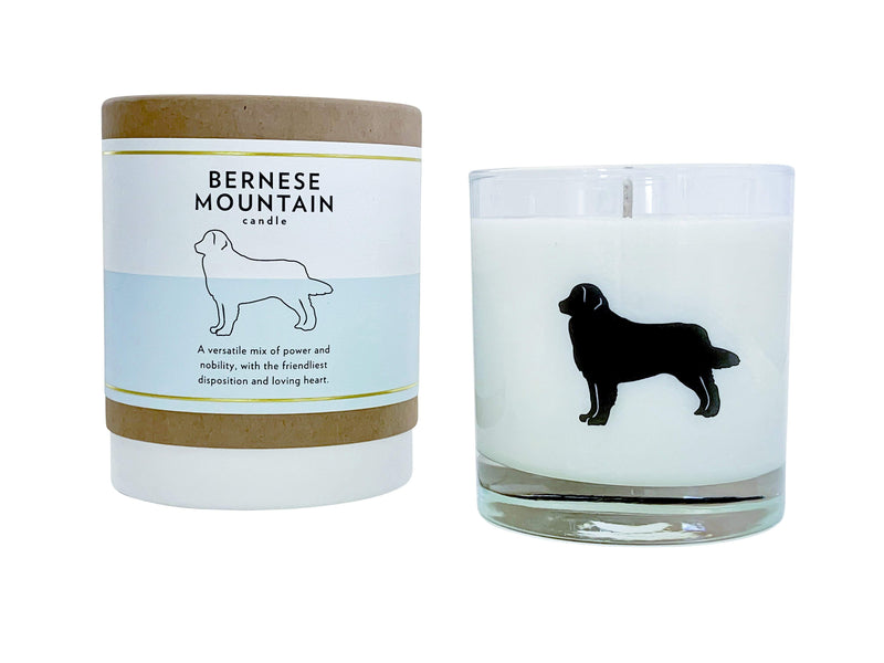 Bernese Mountain Dog Candle