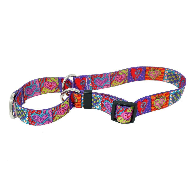 Crazy Hearts Martingale Collar