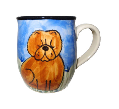 Chow Chow Hand-Painted Ceramic Mug