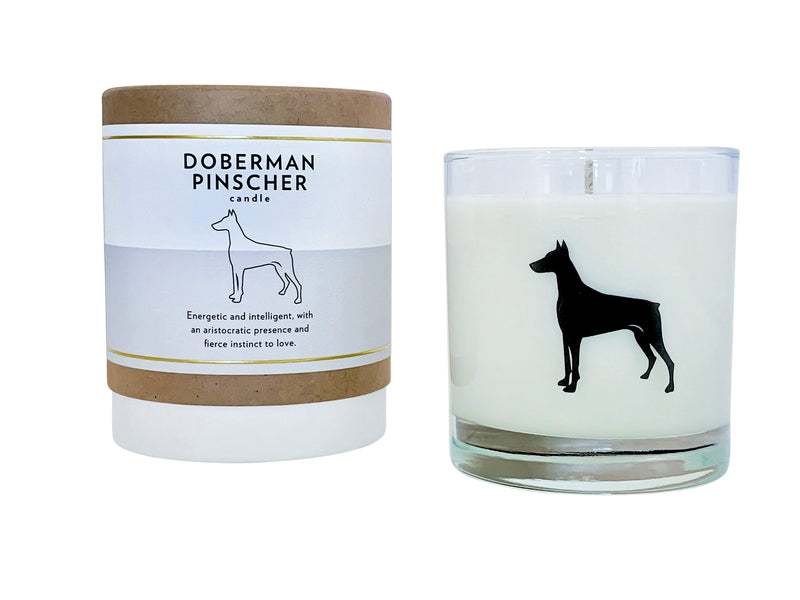 Doberman Pinscher Candle