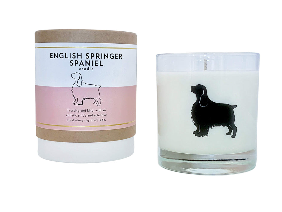 English Springer Spaniel Candle
