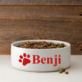 Personalized Dog Bowl - Pawprint
