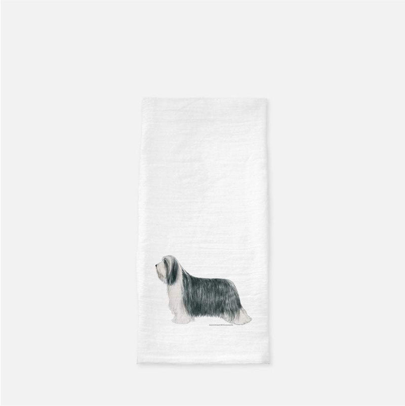 Bearded Collie Tea Towel