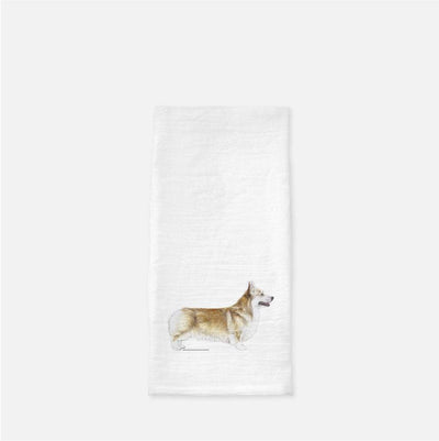 Pembroke Welsh Corgi Tea Towel