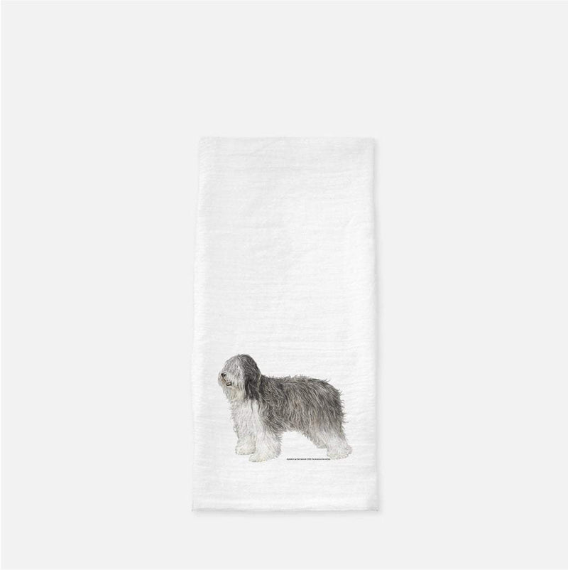Polish Lowland Sheepdog Tea Towel