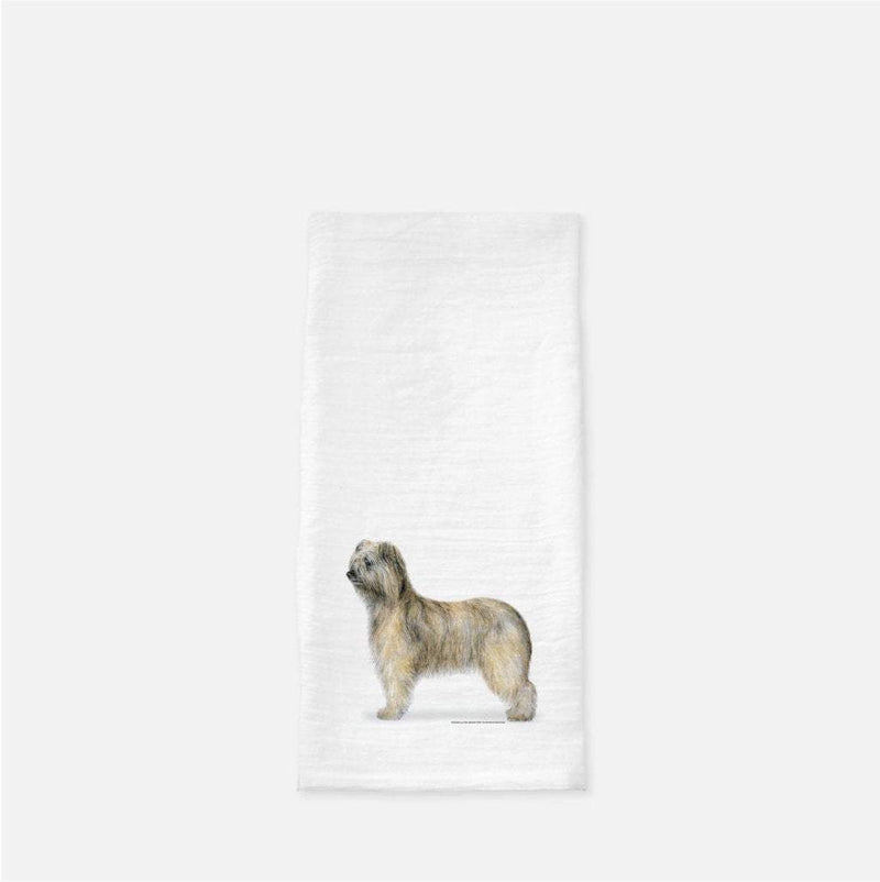 Rough Faced Pyrenean Shepherd Tea Towel