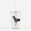 Black and Tan Coonhound Beverage Tumbler