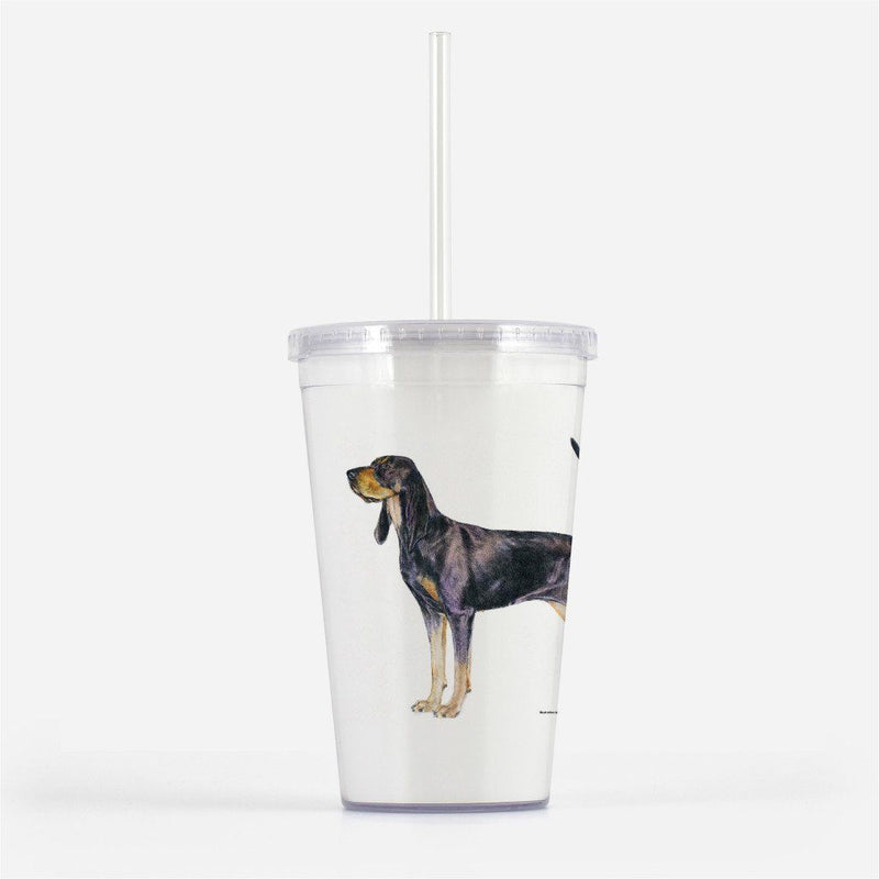 Black and Tan Coonhound Beverage Tumbler