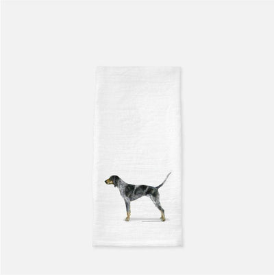 Bluetick Coonhound Tea Towel