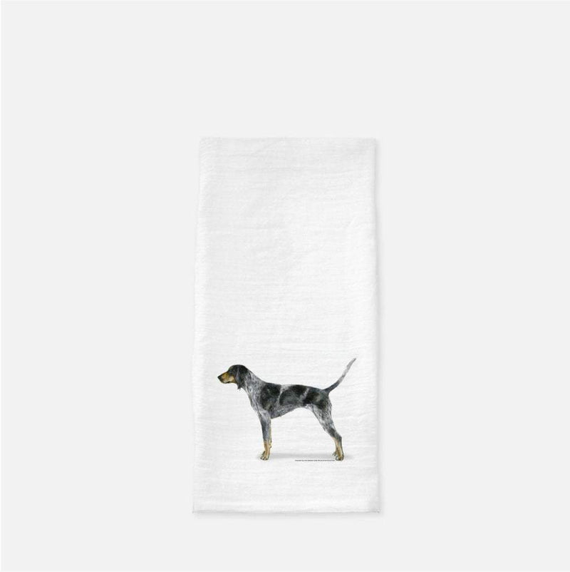 Bluetick Coonhound Tea Towel