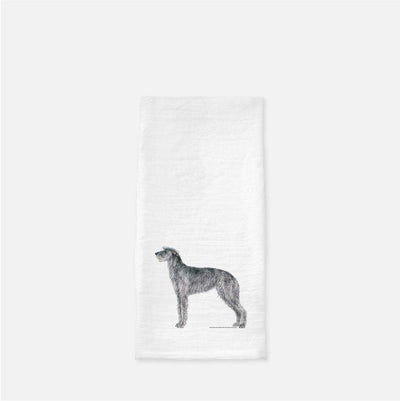 Scottish Deerhound Tea Towel