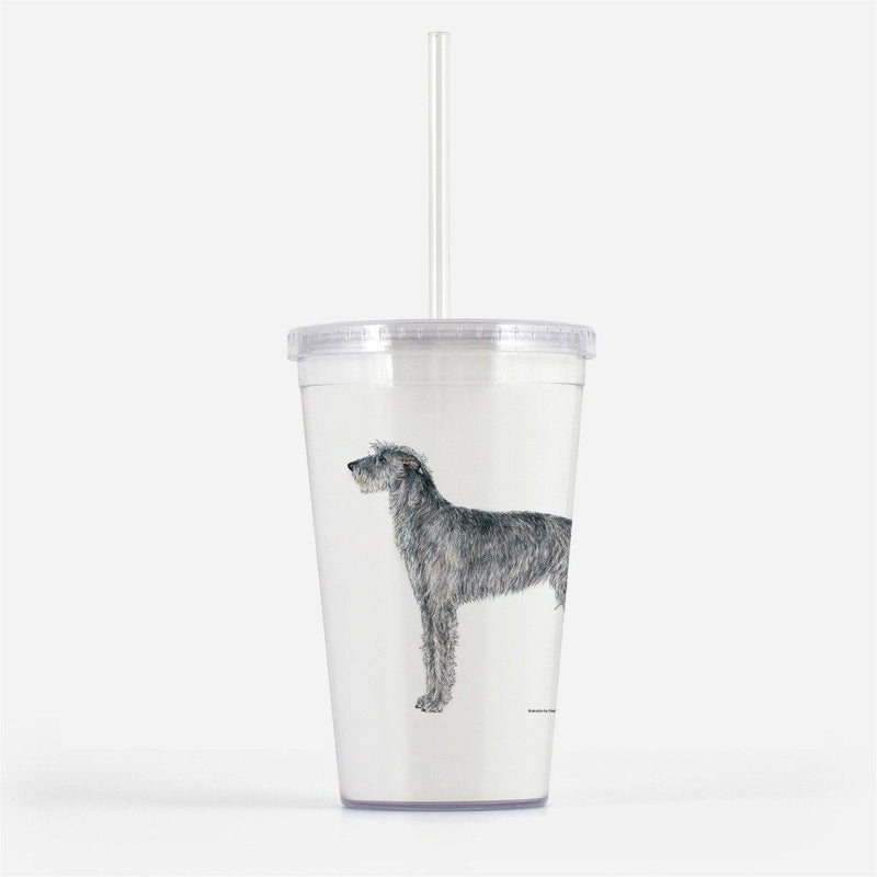 Scottish Deerhound Beverage Tumbler