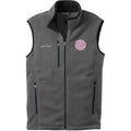 AKC Breast Cancer Awareness Embroidered Eddie Bauer Mens Fleece Vest