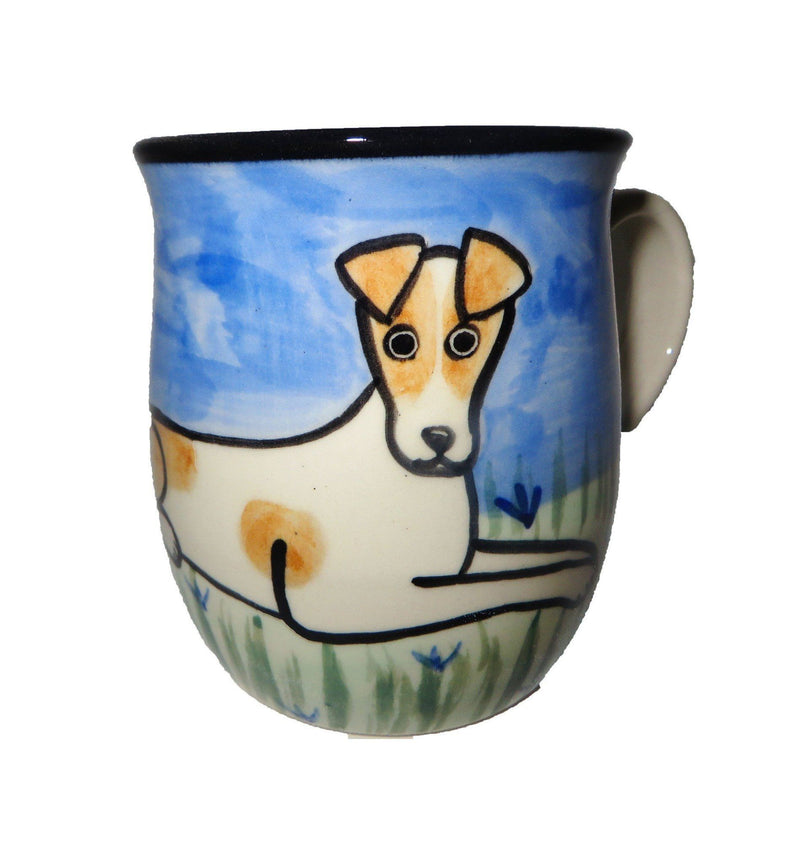 Russell Terrier Hand-Painted Ceramic Mug