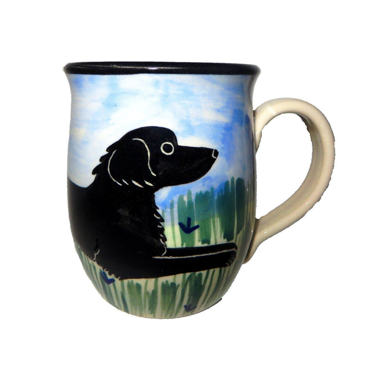 Flat Coated Retriever Hand-Painted Ceramic Mug