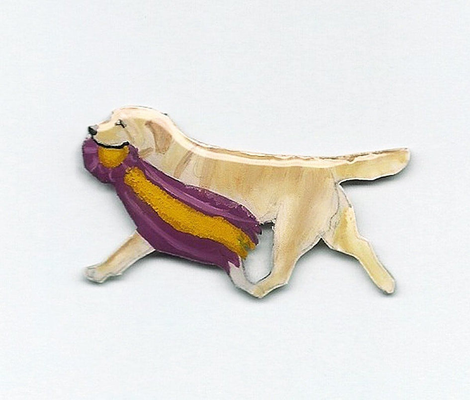 Hand-Painted Labrador Retriever Pin