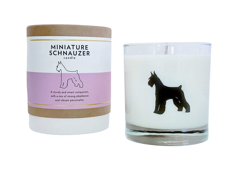 Miniature Schnauzer Candle