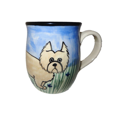 Norwich Terrier Hand-Painted Ceramic Mug