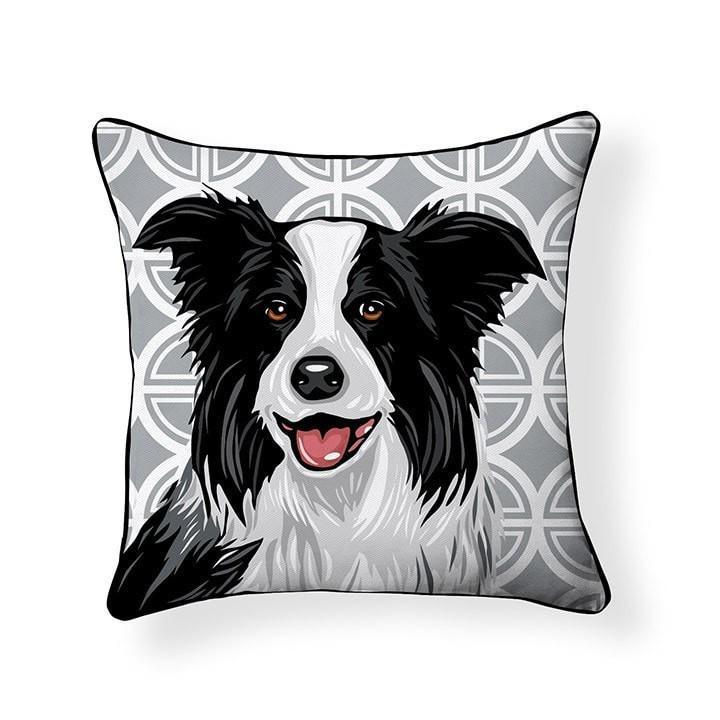 Border Collie Pooch Decor Pillow