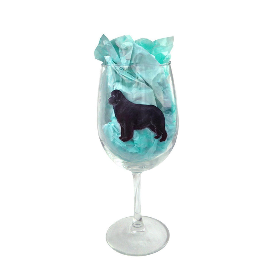 Hand-Painted Dog Breed Wine Glass - Terrier Group