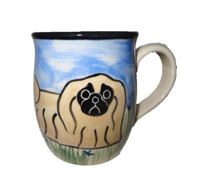 Pekingese Hand-Painted Ceramic Mug