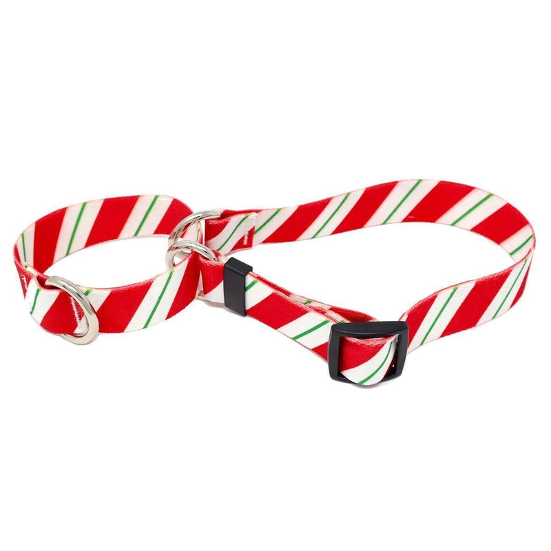 Peppermint Stick Martingale Collar