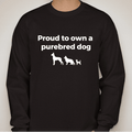 ^TShirt,Nvy L/S Purebred MED
