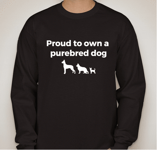 ^TShirt,Nvy L/S Purebred MED