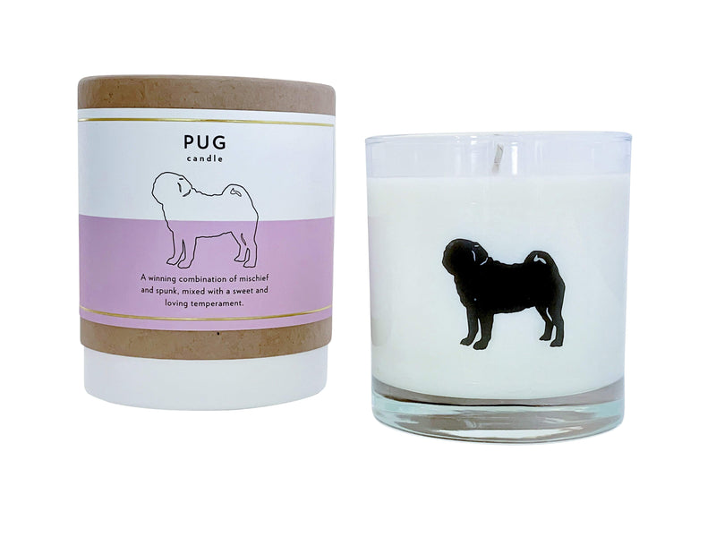 Pug Candle