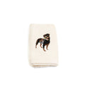 Embroidered Rottweiler Hand Towel