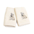 Embroidered Bulldog Hand Towel