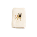 Embroidered French Bulldog Hand Towel