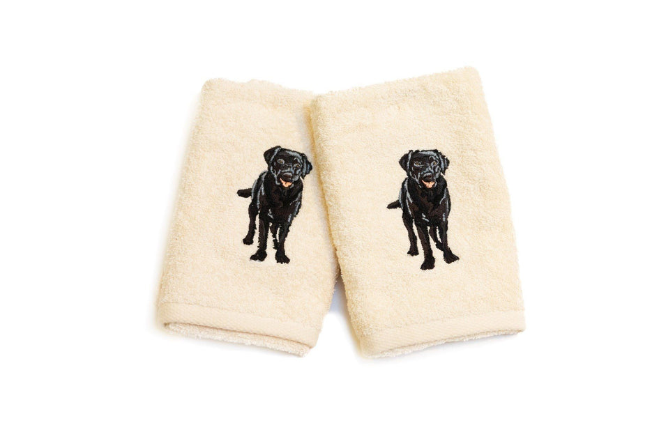 Embroidered Labrador Retriever Hand Towel