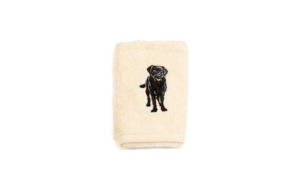 Embroidered Labrador Retriever Hand Towel