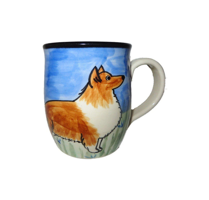 Shetland Sheepdog Hand-Painted Ceramic Mug