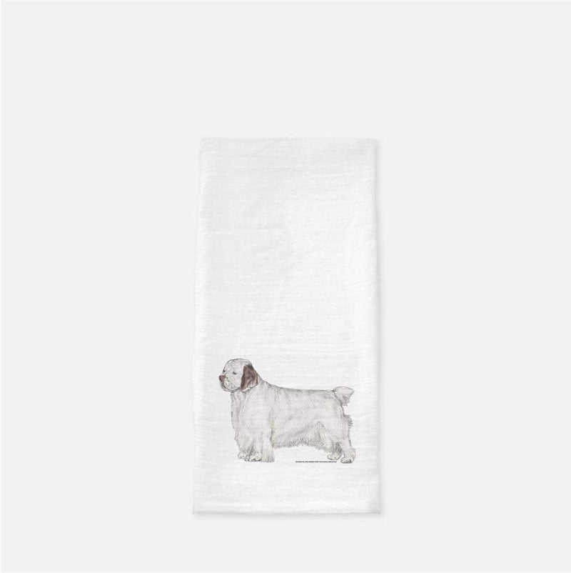 Clumber Spaniel Tea Towel