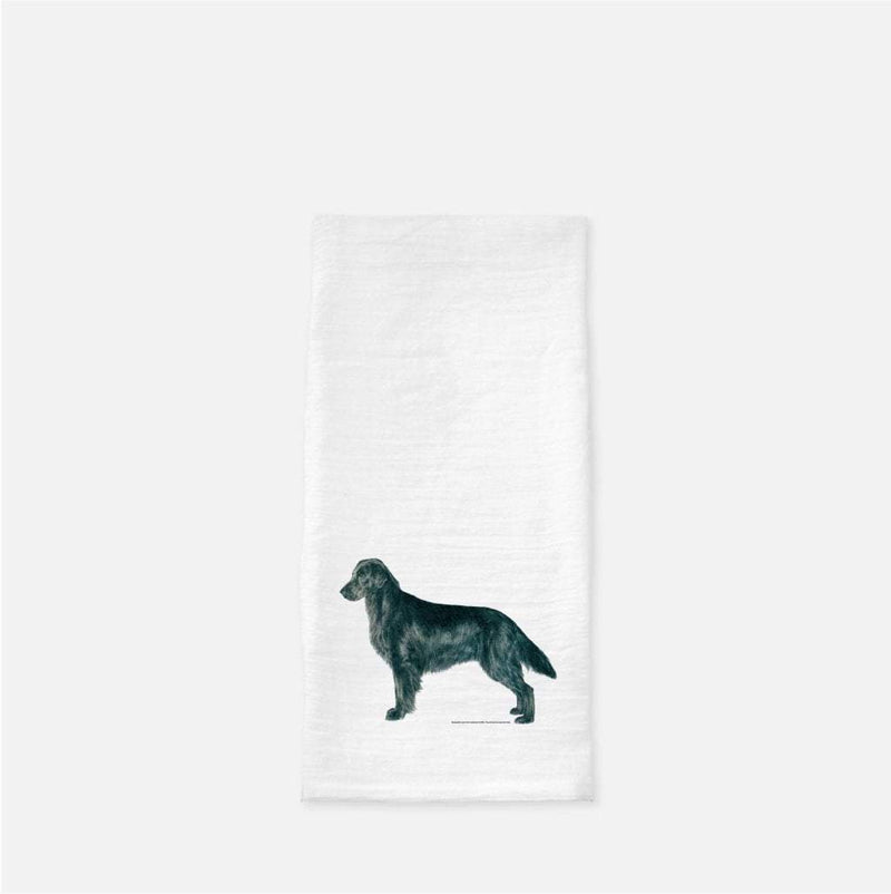 Flat Coated Retriever Tea Towel