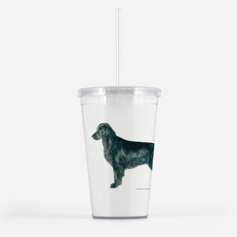 Flat-Coated Retriever Beverage Tumbler