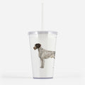 German Wirehaired Pointer Beverage Tumbler