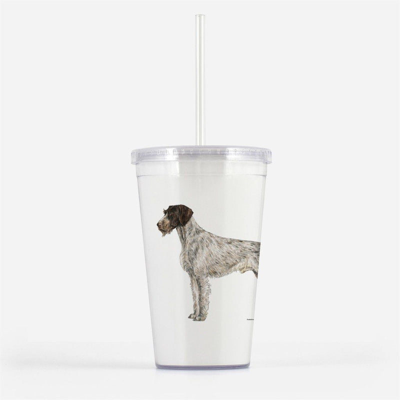 German Wirehaired Pointer Beverage Tumbler