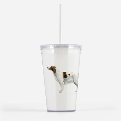 Red and White Irish Setter Beverage Tumbler