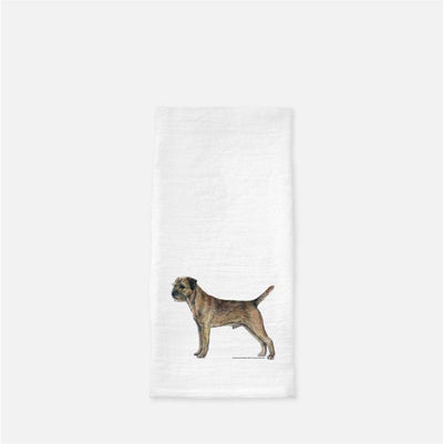 Border Terrier Tea Towel