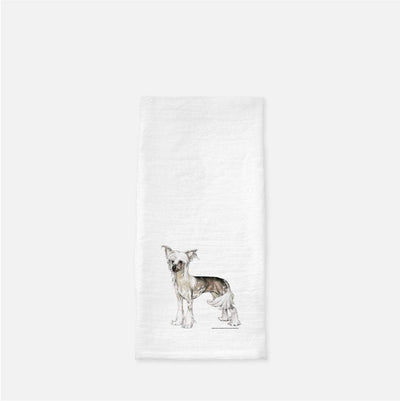 Chinese Crested Tea Towel