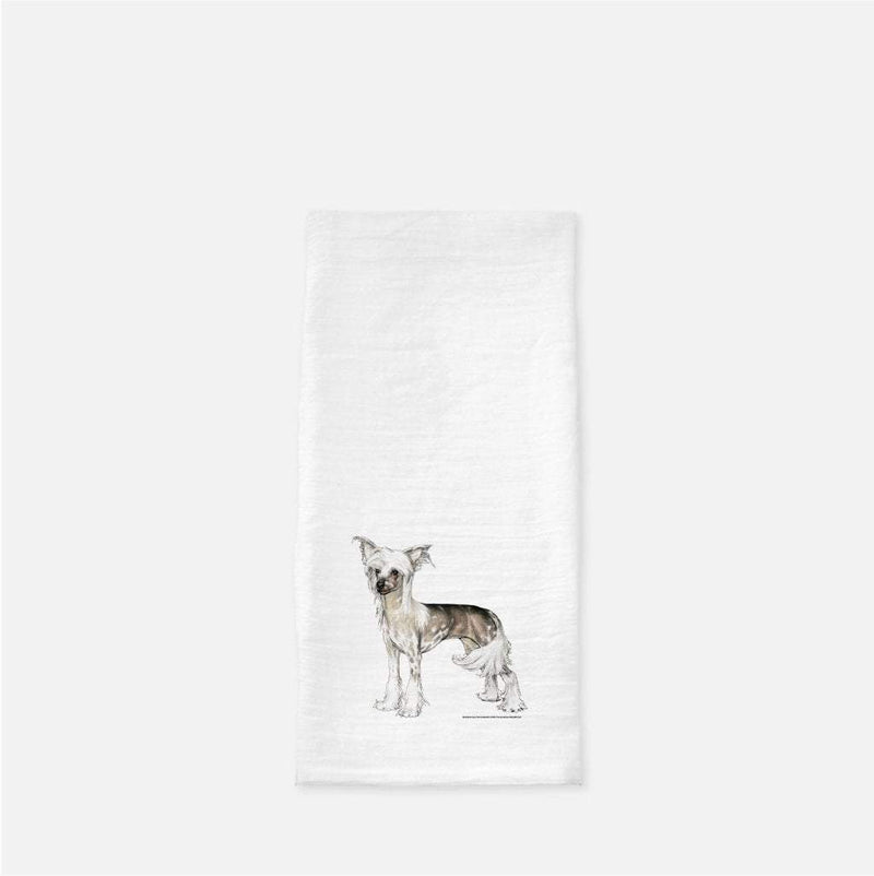 Chinese Crested Tea Towel